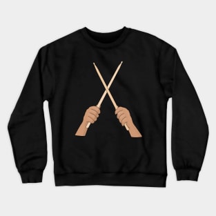 Crossed Drumsticks Crewneck Sweatshirt
